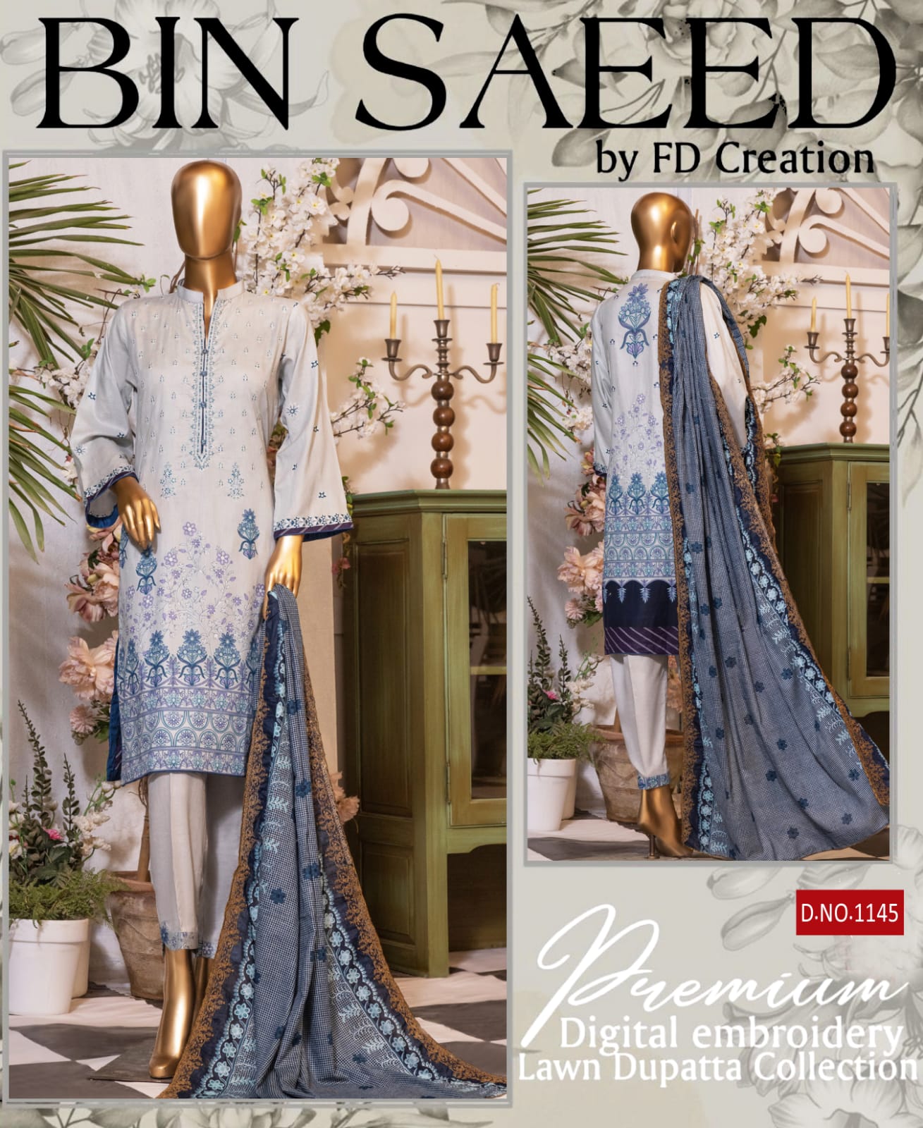 Bin Saeed Vol 1 Wholesale Karachi Cotton Dress Material Catalog
